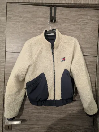 Casaco Tommy Jeans Reversível Bege/Azul