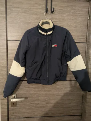 Casaco Tommy Jeans Reversível Bege/Azul