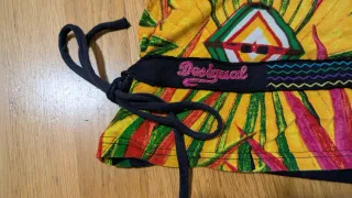Camiseta Desigual Talla M Estampado Tropical