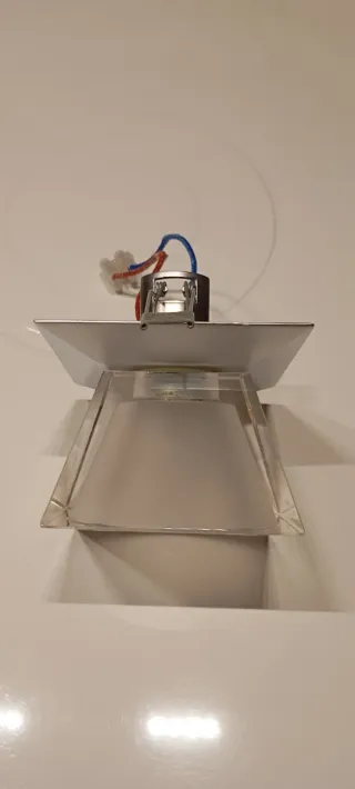 Lámpara de techo moderna cristal y metal