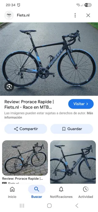 Cuadro Bicicleta Carbono Prorace Rapide