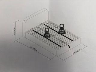 Canapé abatible 150x190 tipo King Size con colchón