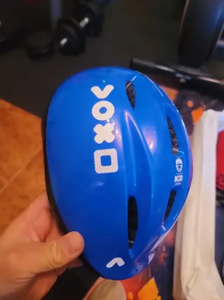 Casco bici/patines azul infantil