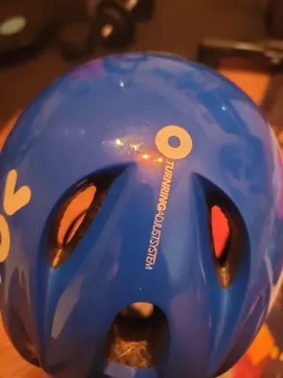 Casco bici/patines azul infantil