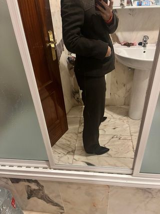 Traje chaqueta y pantalón marrón