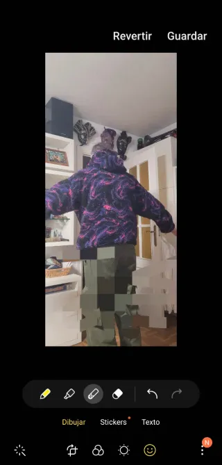 Abrigo campera estampado