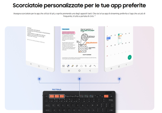 Tastiera Samsung Smart Keyboard Trio 500 Black