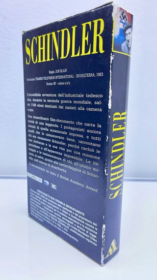 SCHINDLER documentario VHS Mondadori Video
