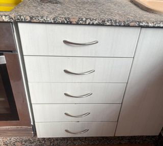 Muebles de cocina y encimera mármol