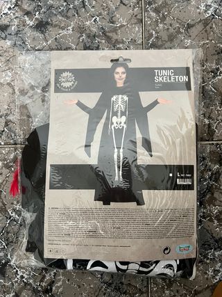 Disfraz Túnica Esqueleto Talla L