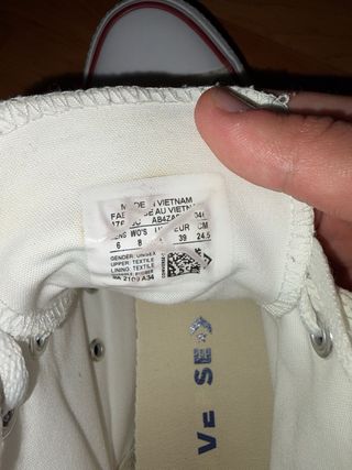 Converse Blancas Mujer/Hombre Talla 39