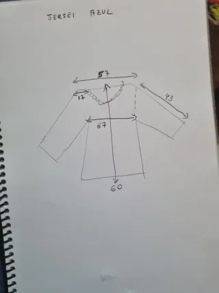 Jersey lana azul cielo