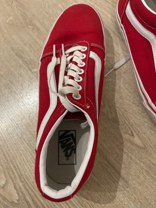 Zapatillas Vans Rojas