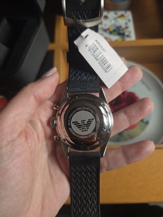 Reloj Emporio Armani Cronógrafo Negro/Plata