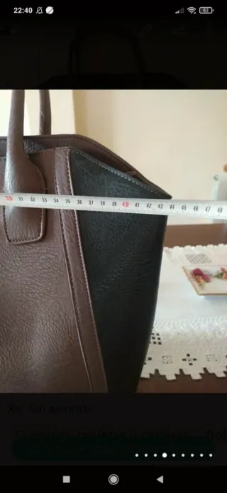 Bolso Xti grande marrón y negro