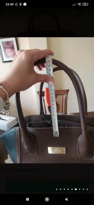 Bolso Xti grande marrón y negro