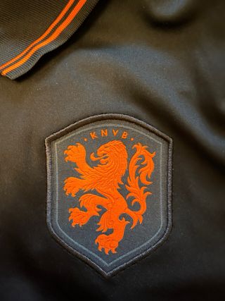 Camiseta fútbol Nike Holanda 10 Negra Naranja