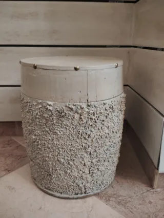 Caja de Almacenamiento Beige/Gris