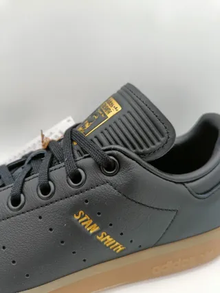 Adidas Stan Smith Scarpe Nere Oro Tg 37 1/3