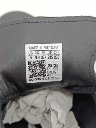 Adidas Stan Smith Scarpe Nere Oro Tg 37 1/3