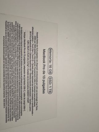 MacBook Pro 13 M1 | 16GB RAM | 1TB SSD