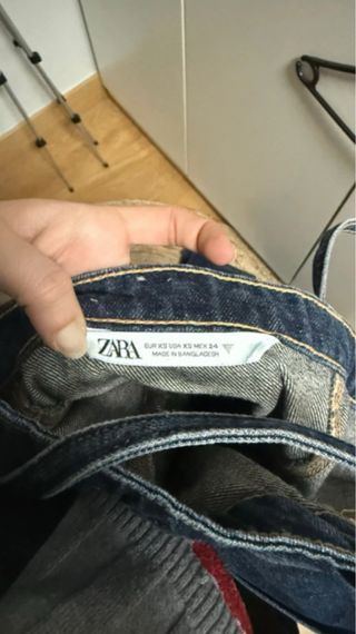 Mono vaquero ZARA largo tirantes cinturón