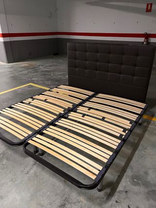 2 colchones + 2 somieres 90x200 + cabecero