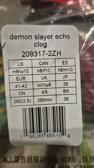 Crocs Demon Slayer Edición Especial