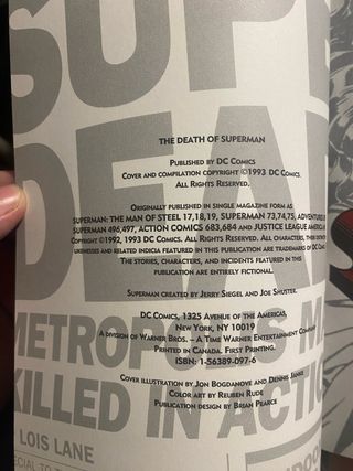 The Death of Superman