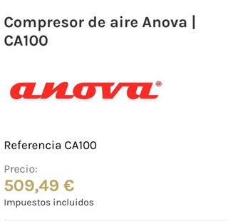 Compresor de aire naranja nuevo sin usar