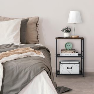 Carrito 3 niveles metal/madera