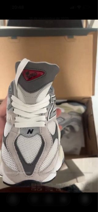 New Balance 9060 Mujer Gris Blanco