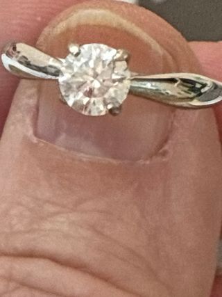 Anillo Oro 18k Diamante Natural 1.00 Ct SI2/D