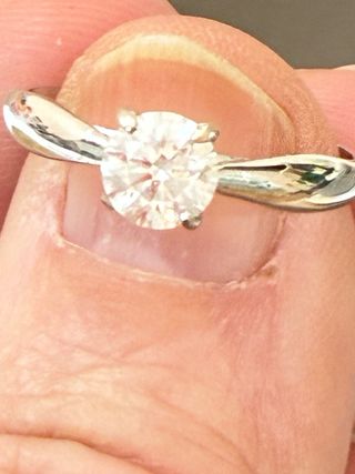 Anillo Oro 18k Diamante Natural 1.00 Ct SI2/D