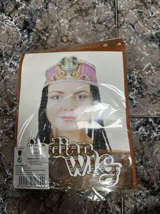 Disfraz Peluca Egipcia Cleopatra