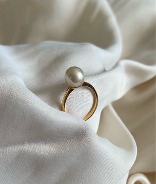Anillo Oro 18k Perla Cultivada