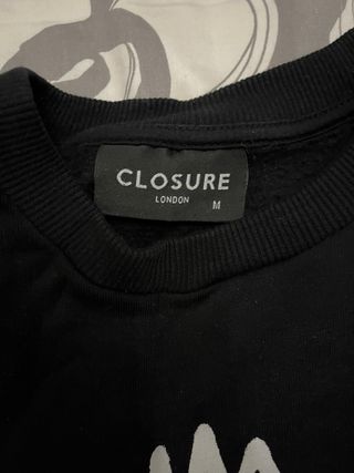Sudadera Closure Oso Rey Negro