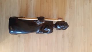 Belén africano de madera