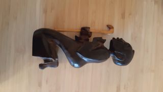 Belén africano de madera