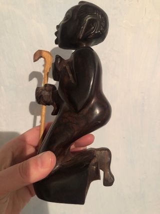 Belén africano de madera