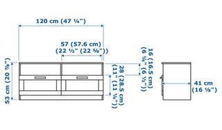 Mueble TV Blanco con Cajones