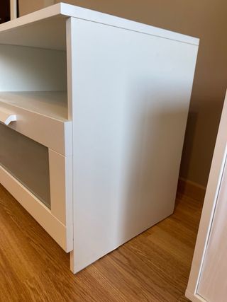 Mueble TV Blanco con Cajones