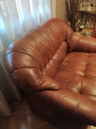 Sofá de 2 plazas de piel