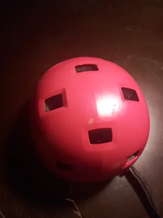 Casco de patinaje infantil rosa