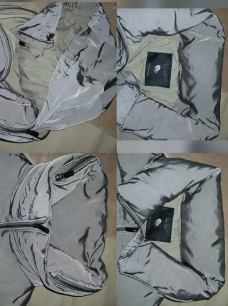 Abrigo de plumas gris Zara