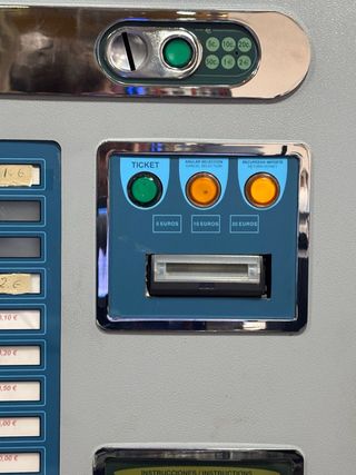 Máquina de cobro de tickets