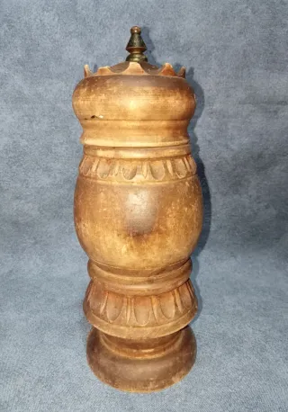 Macina Caffè Vintage Legno Intarsiato Anni '70