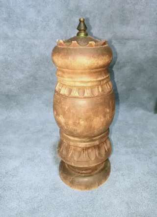 Macina Caffè Vintage Legno Intarsiato Anni '70