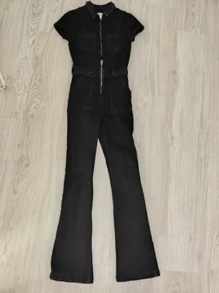 Mono vaquero Bershka negro