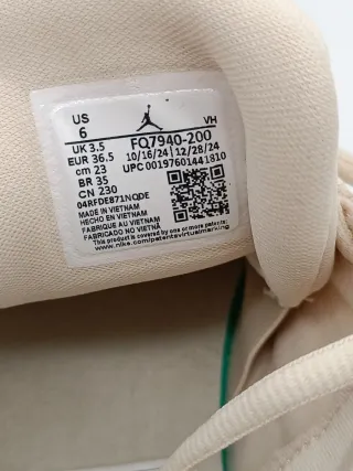 Nike Air Jordan donna 36.5 beige